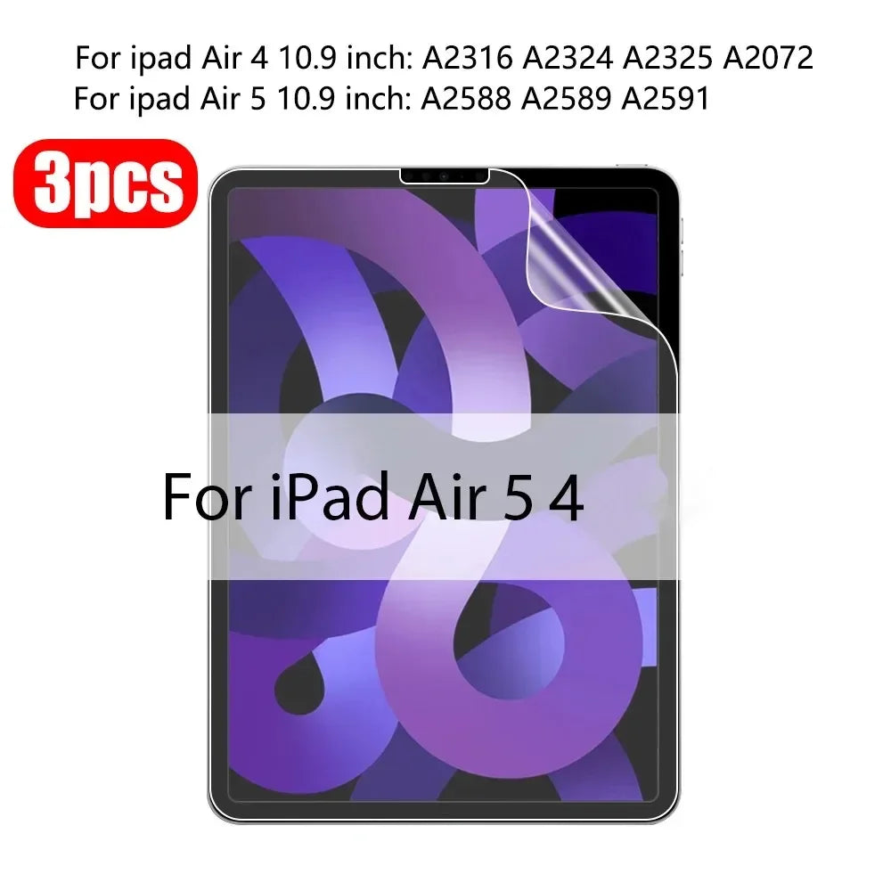 FASO 3Pcs Paper Feel Like Screen Protector For ipad Air 11 Pro 13 2024 10th 9th Generation 8 7 6 Air 5 4 Pro 11 12.9 10.5