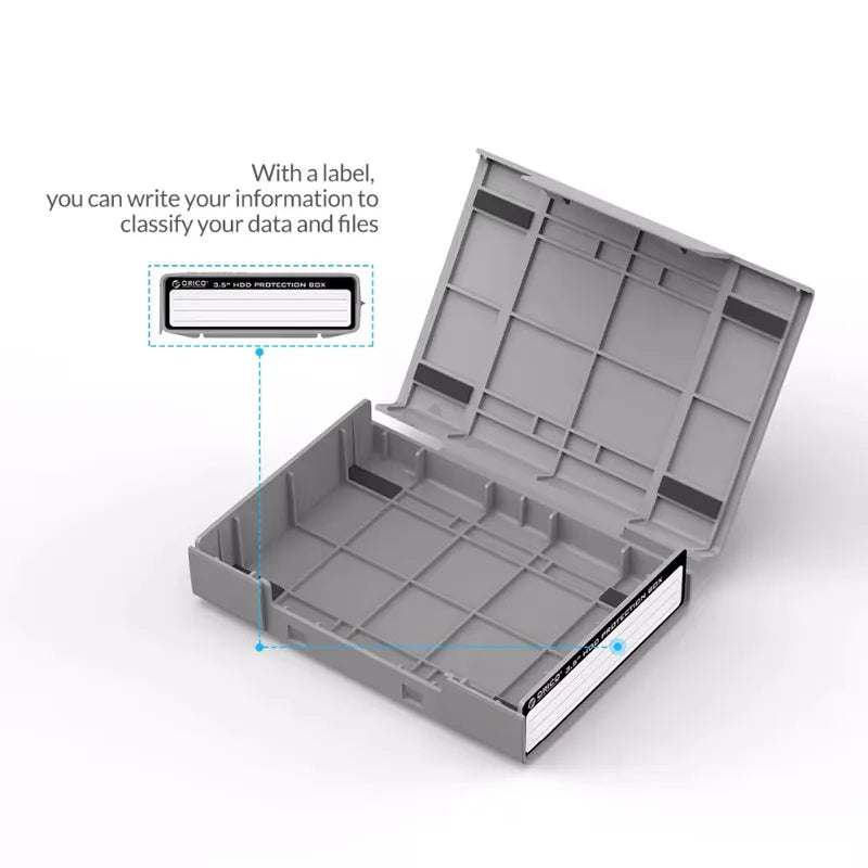 ORICO PHP-35 hard drive box shockproof storage bag 3.5 inch hard drive protection box protective cover with waterproof function