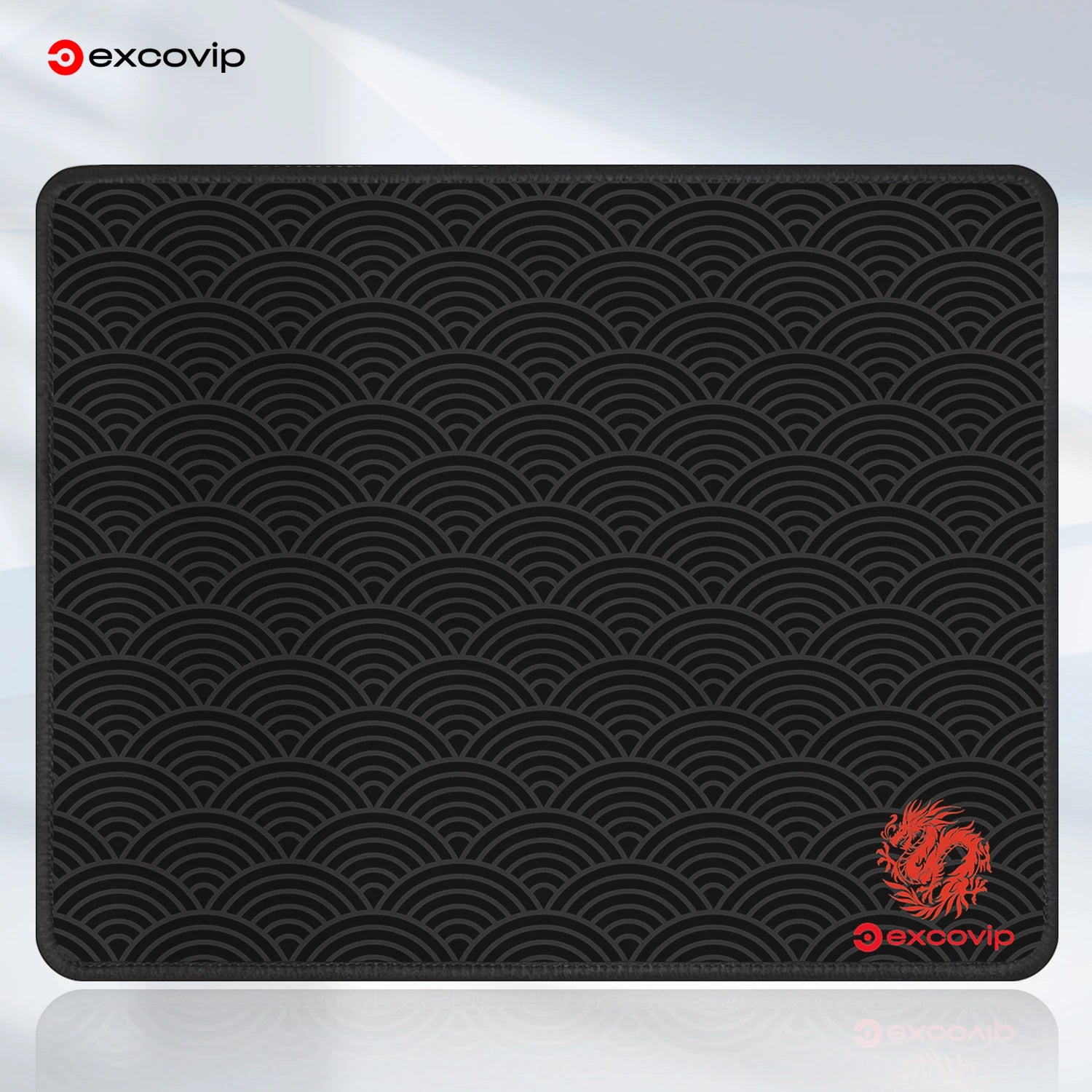EXCO Gaming Mouse Pad with Stitched Edge Small Office Mousepad Smooth Non-Slip Rubber Base for Laptop Computer Portable Washable