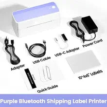 Phomemo 241 Bluetooth Thermal Label Printer Wireless Small Shipping Label Printer 4X6 Compatible with iPhone Android Mac Window