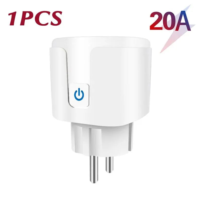 Smart Plug WiFi Socket EU 16A/20A With Power Monitor Timing Function Tuya Smart Life APP Works With Alexa Google Home