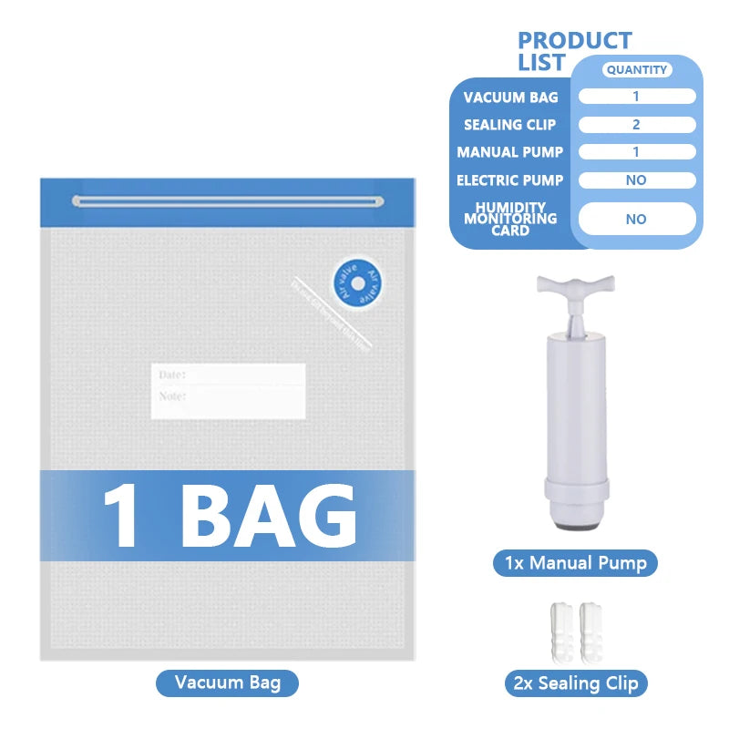 3D Printer Filament Vacuum Bag with USB Rechargeable Electric Air Pump, Vacuum Sealing for PLA ABS PETG Filament Storage