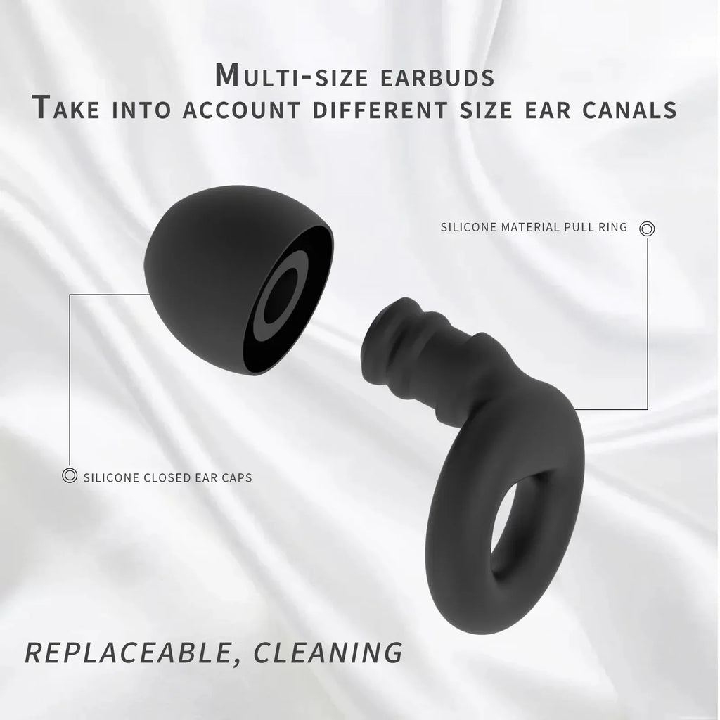HUAK Concert Ear Plugs, High Fidelity Noise Cancelling Silicone Ear Plugs, Reusable Ear Plugs for Musicians, , Focus and Sleep