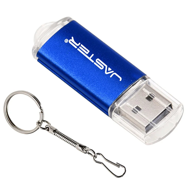 JASTER High speed USB 2.0 Flash Drive Mini plastic pendrive 128M 4GB 16GB 32GB  64GB 128GB With keychain Memory stick Pen Drive