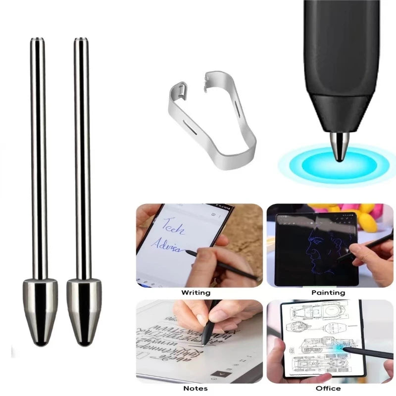 Replacable Pencil Nib for Samsung Tablet S6 Lite S7 S9 Note10/20 S22U S24U Titanium Alloy Touch Stylus S Pen Tip Wear Resistant