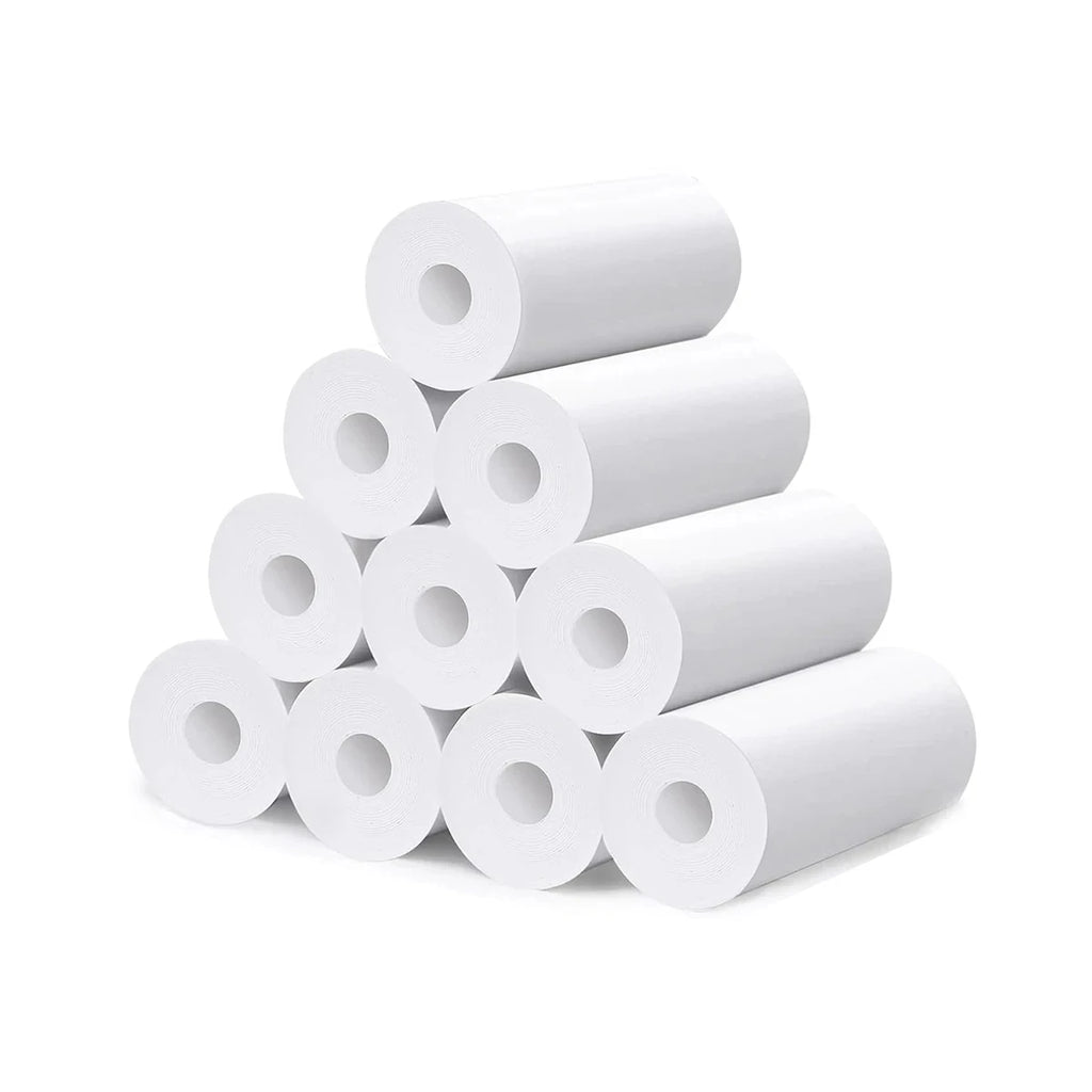 Kids Camera Instant Print Refill for Kids Instant Camera Thermal Printing BPA Free,57x25mm White Non-Adhesive Photo Print Rolls
