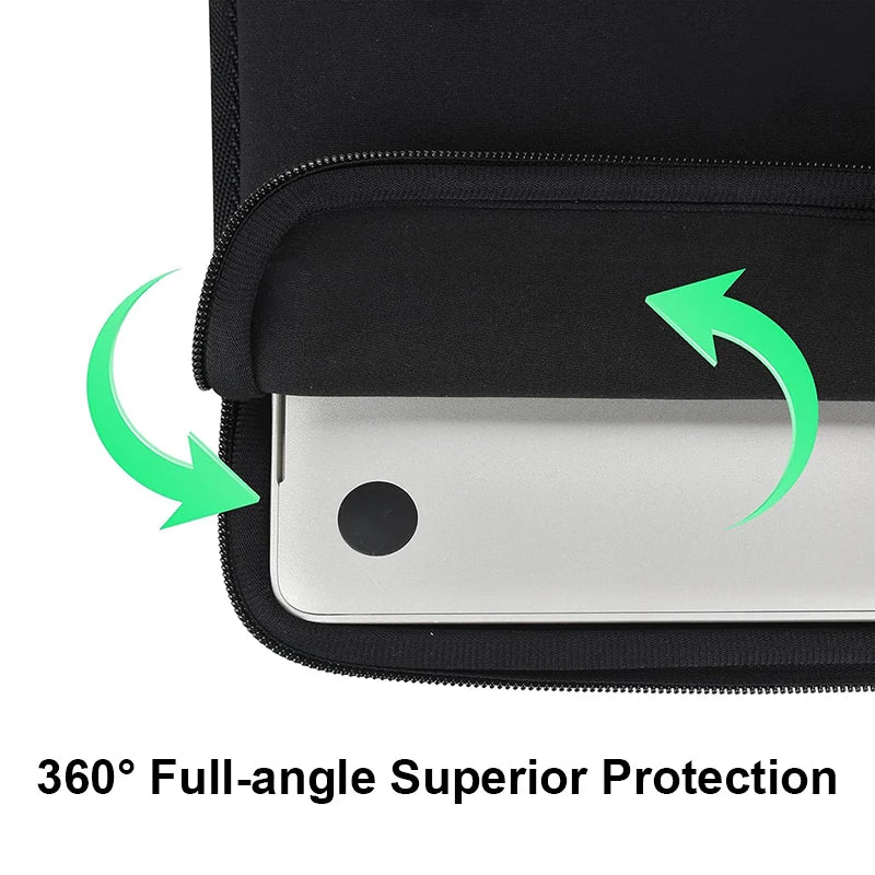 Black Laptop Bag 11 13 14 15 15.6 Inch For Lenovo Xiaomi Dell Notebook Computer Laptops Sleeve Case For Macbook Air Pro Retina