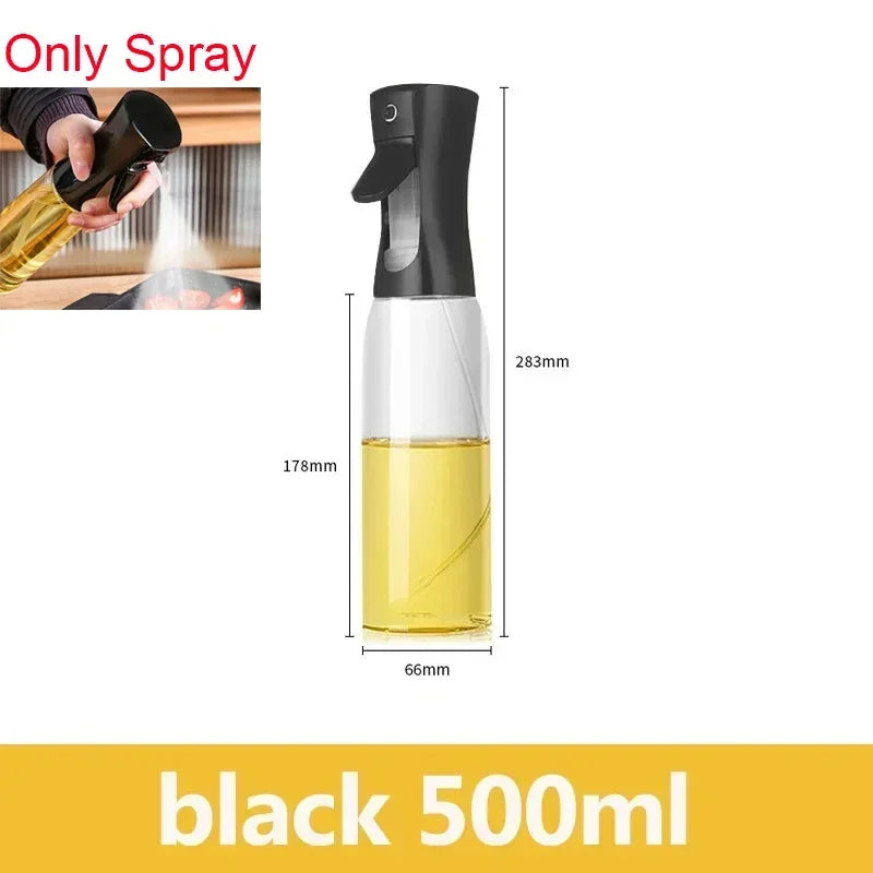 Olive Oil Mister Spray Bottle for Cooking - Cooking Oil Spray Bottle  Air Fryer Accessories - Refillable Glass Dispenser