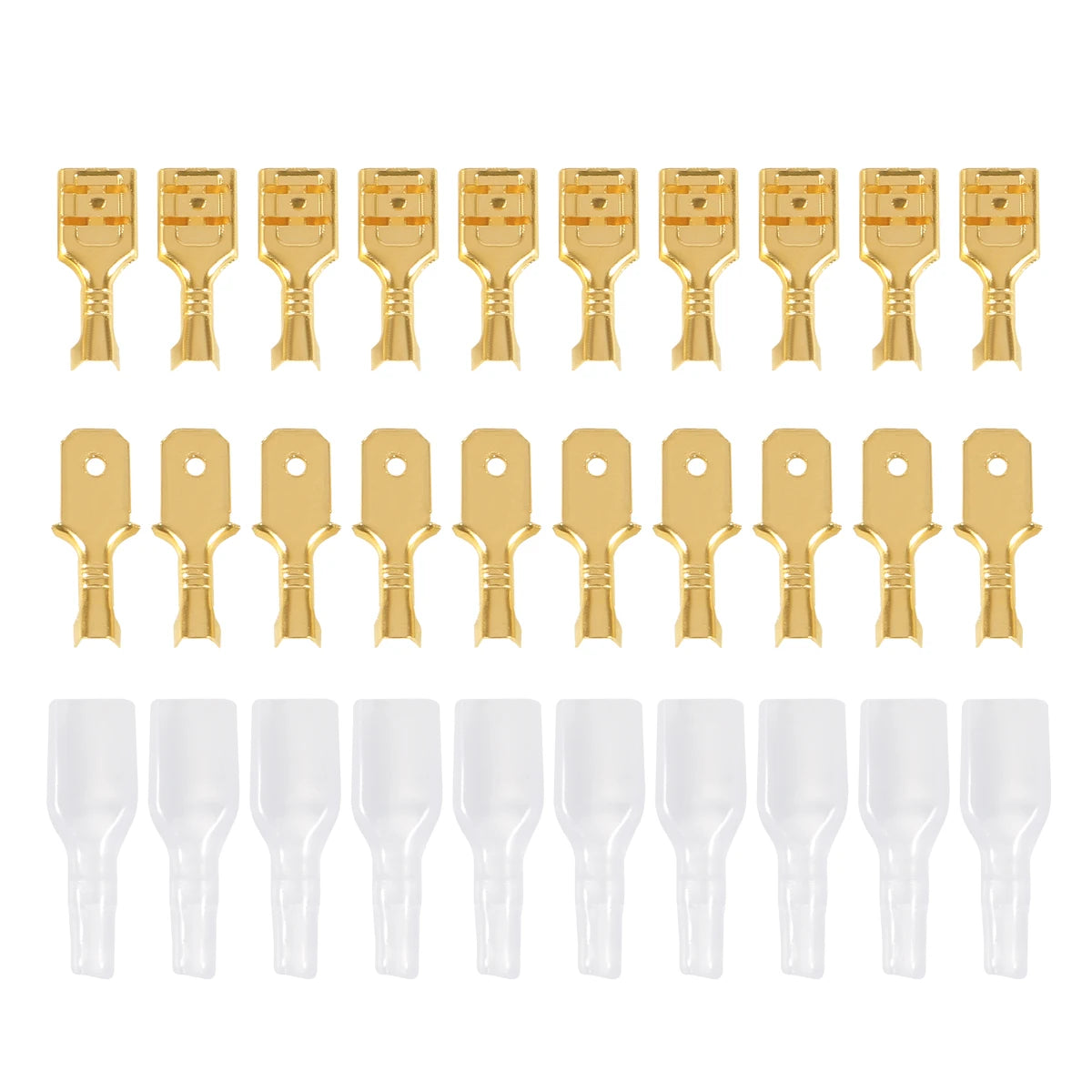 270PCS Box Insulated Male Female Wire Connector 2.8/4.8/6.3mm Electrical Crimp Terminals Termin Spade Connectors Assorted Kit