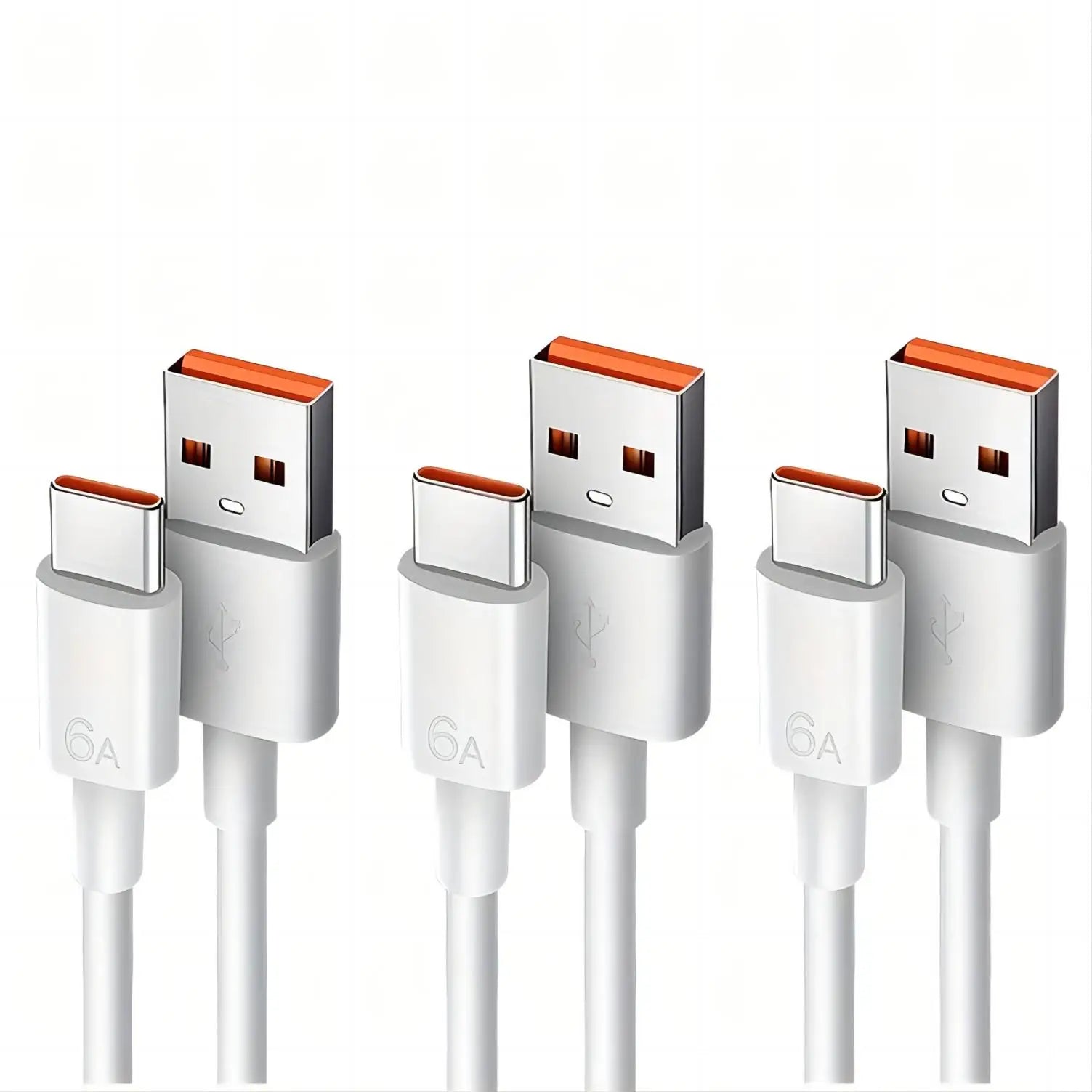 3PCS 100W 10A USB Type C USB Cable Super Fast Charing Line for Xiaomi Samsung Huawei Honor Quick Charge USB C Cables Data Cord