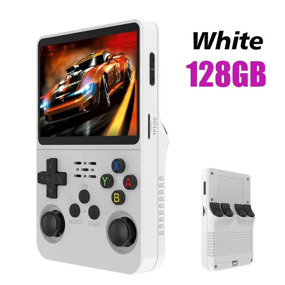 Open Source R36S Retro Handheld Video Game Console Linux System 3.5 Inch IPS Screen Portable Pocket Video Player 64GB Games