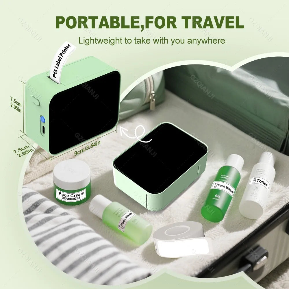 Marklife P15 Wireless Bluetooth Label Printer Portable Thermal Printer Similar as D11 D110 D101 Label Machine Mini Label Maker