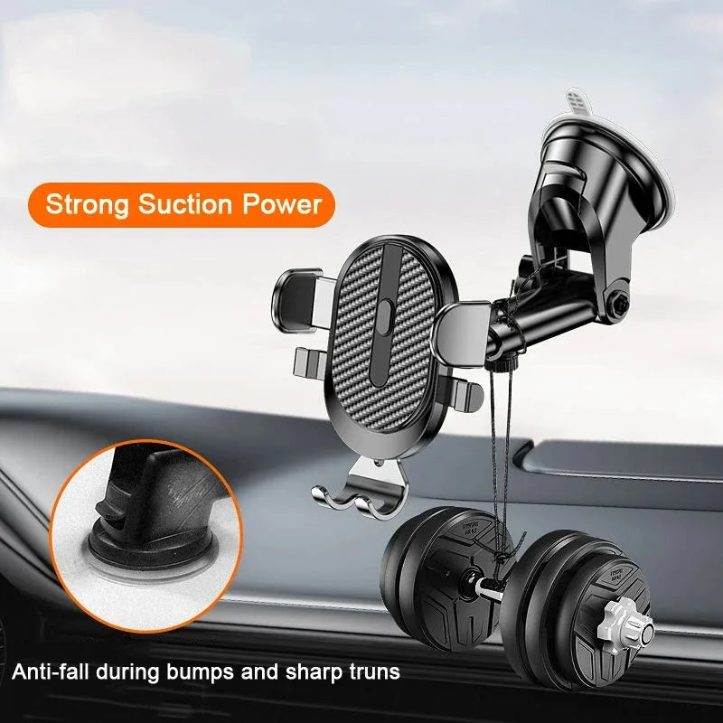 Car Phone Holder Sucker for Dashboard Vent Mobile Car Holder Gravity Clamp For iPhone 15 14 13 Pro Max X Xiaomi Huawei Samsung