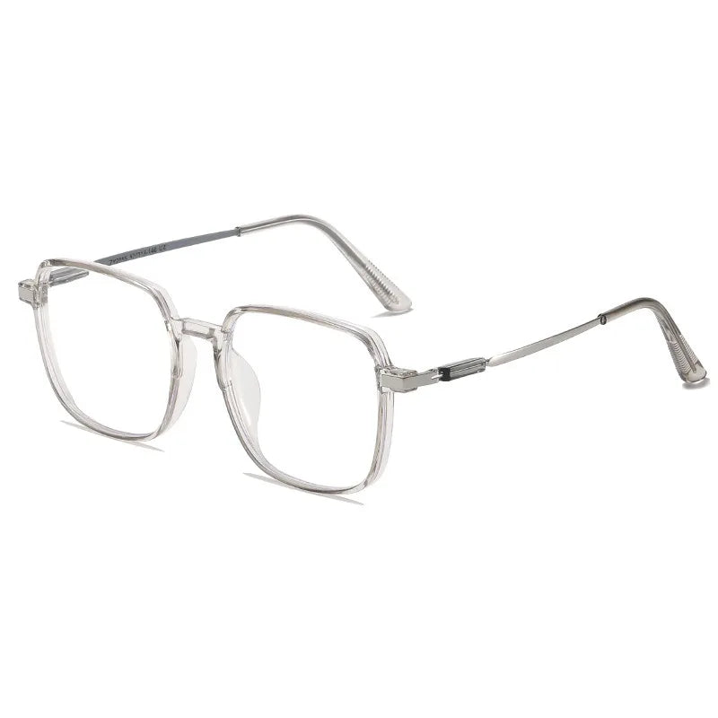 5PCS Anti Radiation Large Frame Glasses Shades for Woman Man Transition Eyeglasses Korean Replaceable Lens Women