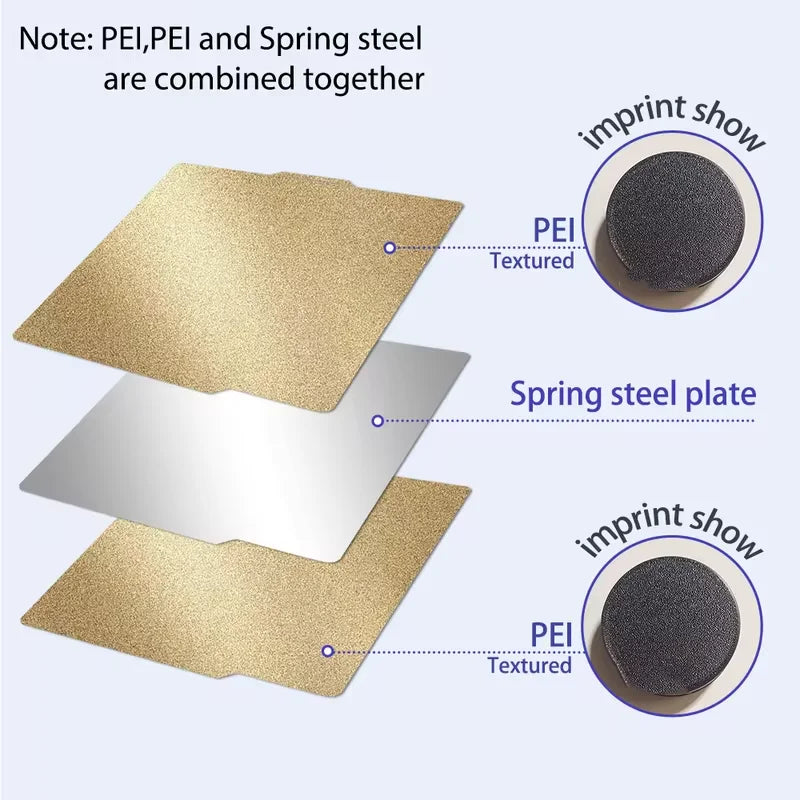 Bambu Lab Build Plate X1carbon PEI Plate smooth bamboo plate lab 257x257mm build plate A1 X1 For bambu lab P1S P1P smooth pei