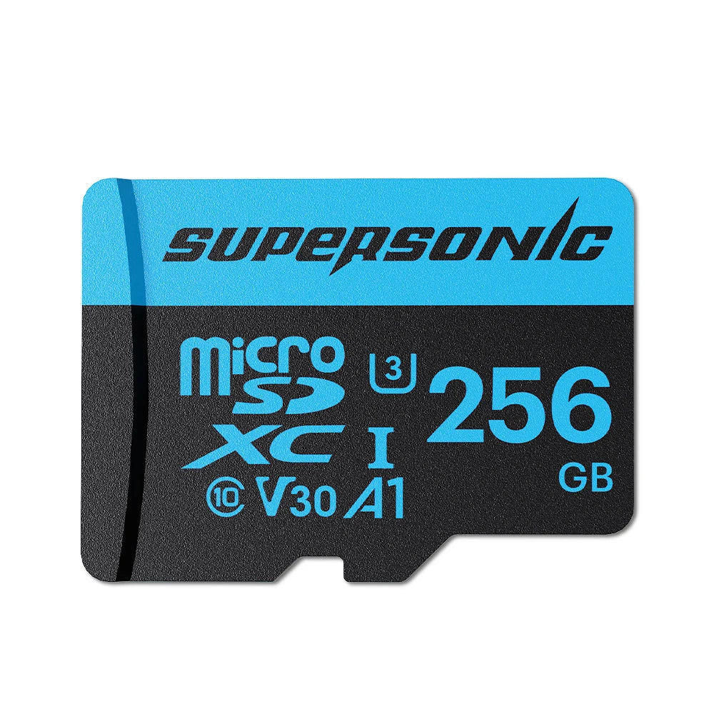 Supersonic Micro SD Card C10  32GB 64GB 128GB 256GB U3 4K High Speed Cartao De Memoria Flash Memory TF Mecard C10