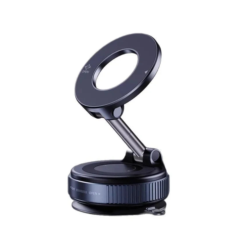 Car Mount Vacuum Magnetic Holder Foldable Strong Suction Stand For Cell Phone For iphone 16 15 12 13 14 Live Streaming
