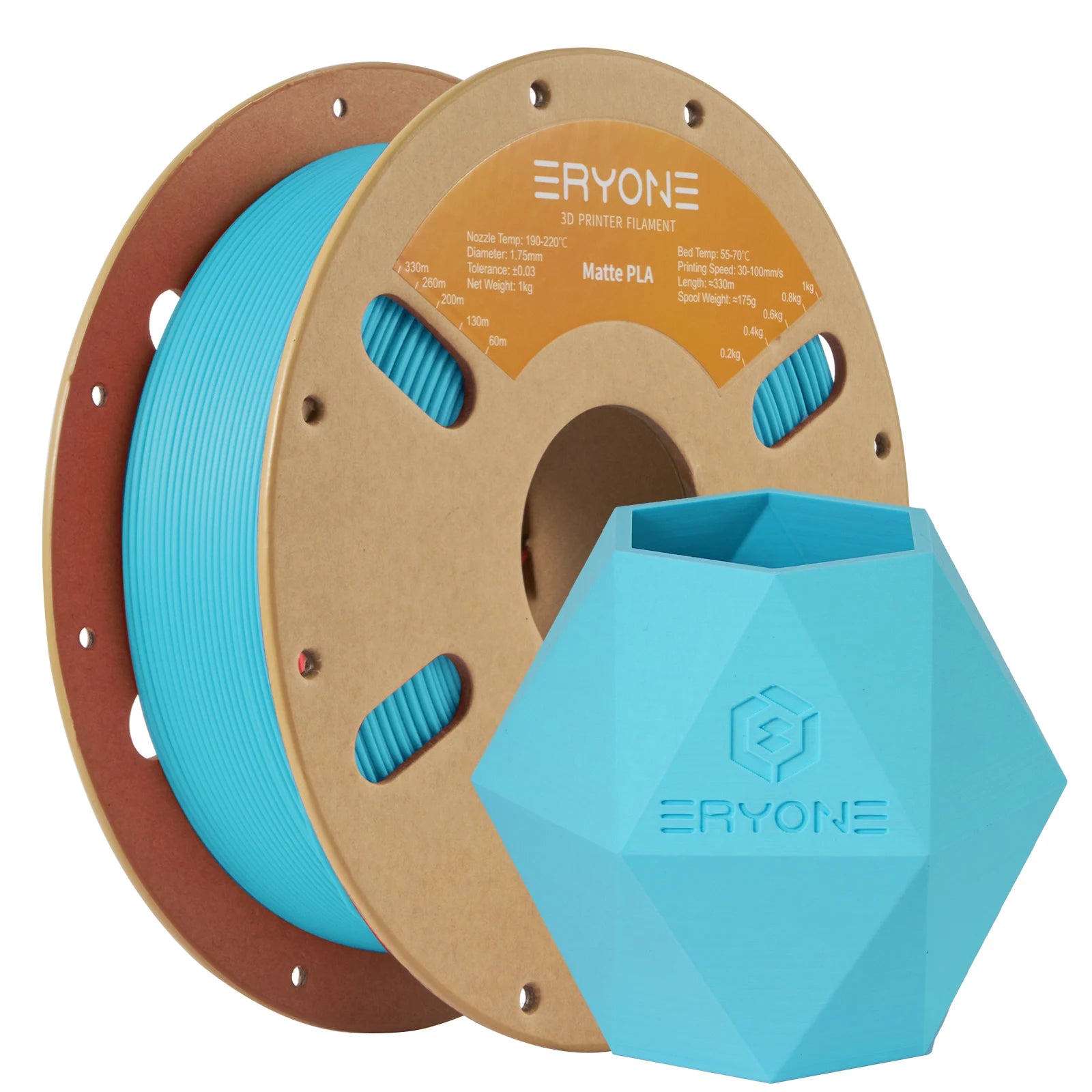 ERYONE Matte PLA Filament 1KG 1.75mm High Quality Spool Matte Filament For 3D Printer New Arrival  Fast Shipping