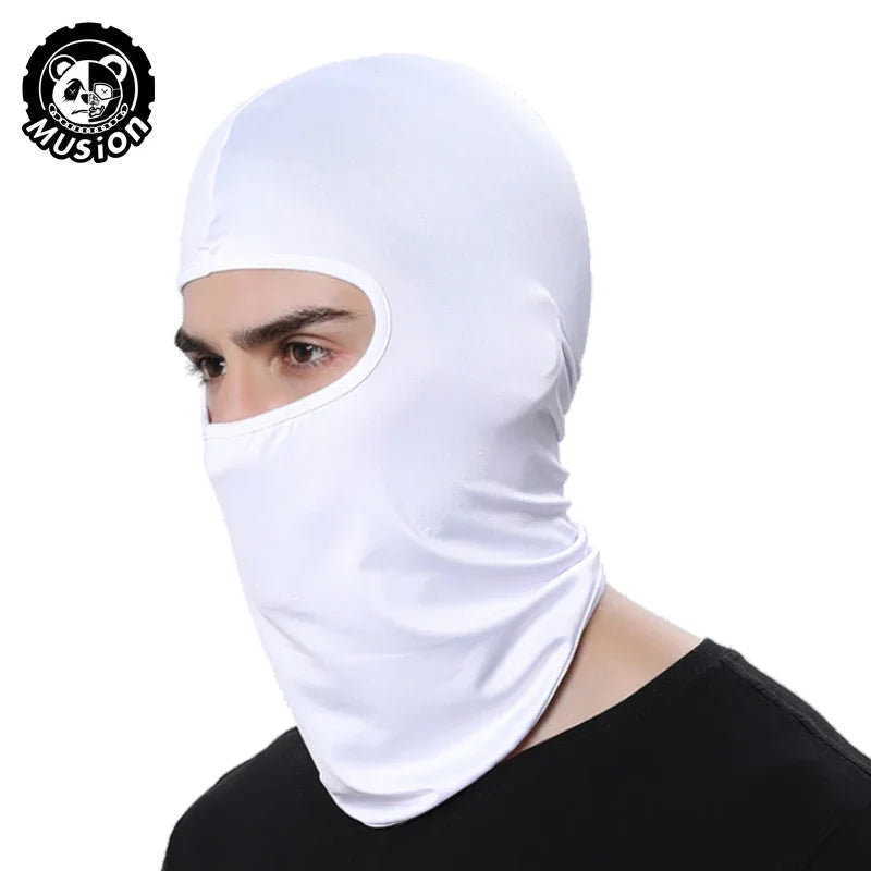 Motorcycle Balaclava Sun Protection Full Face Mask Breathable Mesh Airsoft Mask Balaclava Bicycle Cycling Head Cover Unde