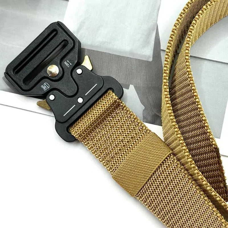 Outdoor Hunting Tactical Multi-Function Combat suryival canvas For Nylon Male Luxury Belts Neutral Belts