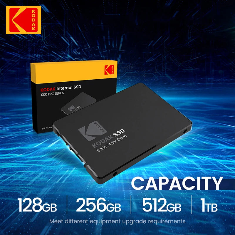Original KODAK SATA3 SSD 1TB Internal Solid State Drive 128GB 256GB 512GB 2.5 Inch SATA III High Speed Hard Disk for Desktop