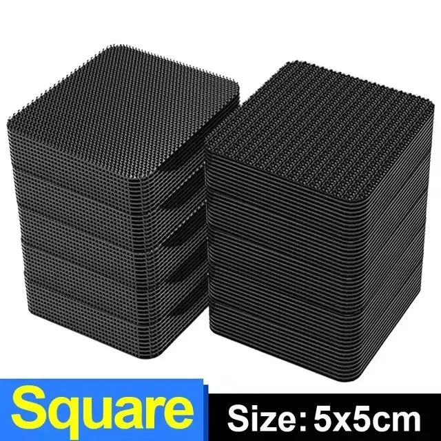 100/2pc New Carpet Fixing Stickers Double Faced High Adhesive Car Carpet Fixed Patches Home Floor Foot Mats Anti Skid Grip Tapes