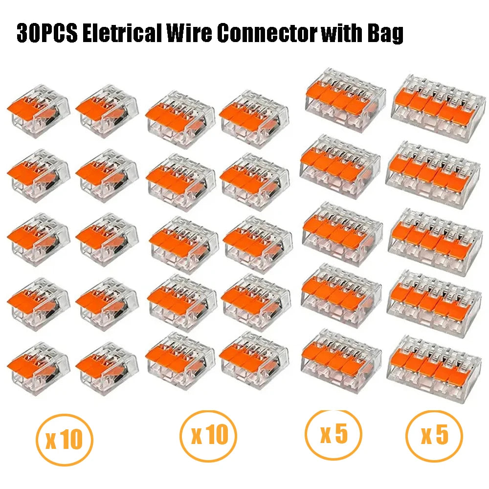 10-75 Pcs Orange Universal Type Quick Plug-in Terminals,Electrical Equipment Connectors,Wire Connector Terminals,250V/32A