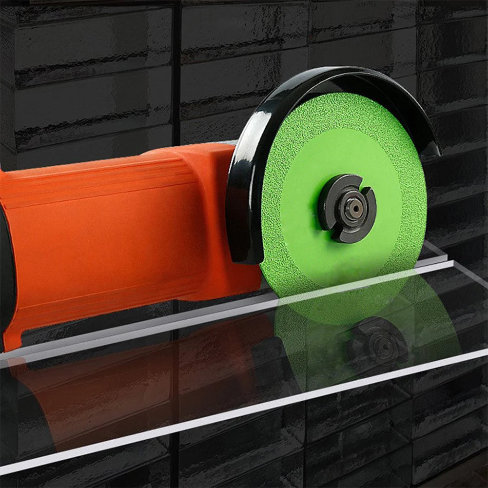 Diamond ultra-thin green brazing blade cutting blade ceramic jade glass tile wine bottle grinding cutting saw blade