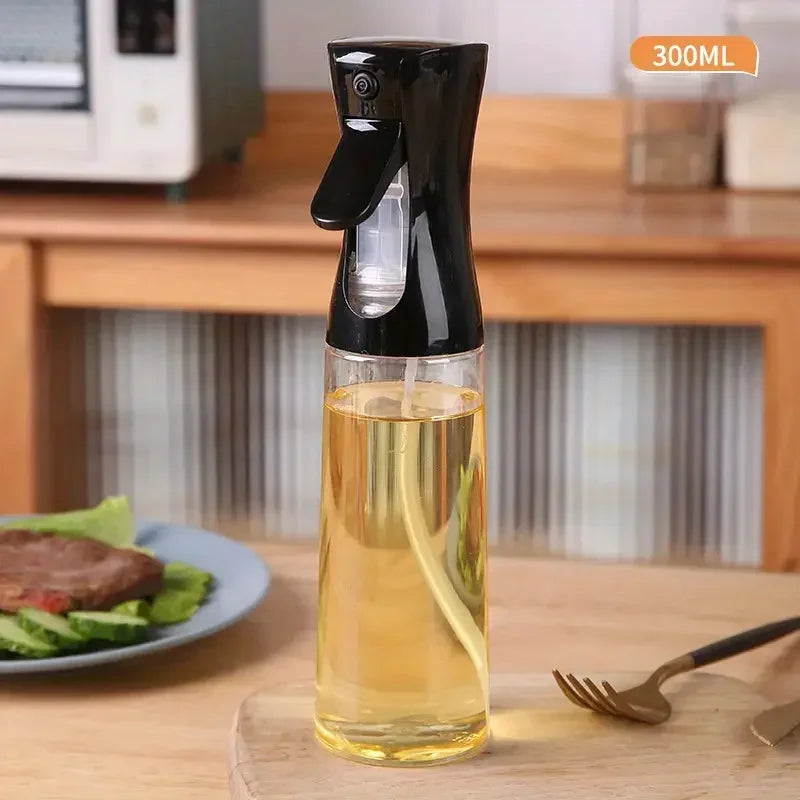 Olive Oil Mister Spray Bottle for Cooking - Cooking Oil Spray Bottle  Air Fryer Accessories - Refillable Glass Dispenser
