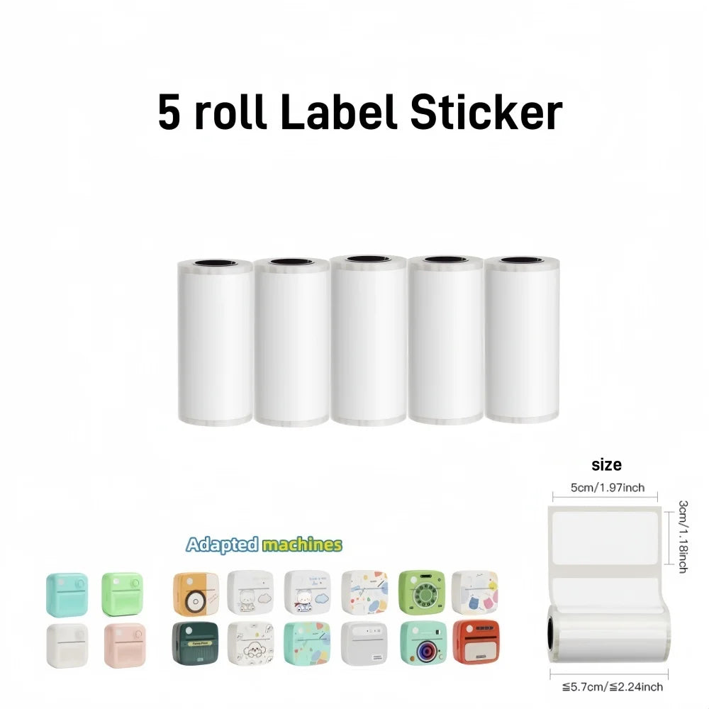 DOLEWA B3 Portable Mini Printers Wireless Bluetooth Inkless Sticker Maker Printer Tag Price Machine for Office School Kitchen