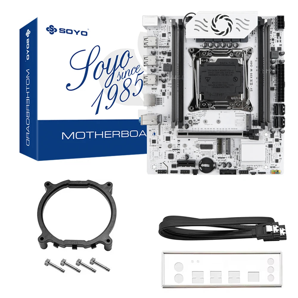 SOYO World Premiere X99 Gaming Motherboard Supports Xeon E5 Series CPU Dual Channel DDR4 M.2 NVME PCIE3.0 SATA for Desktop Host