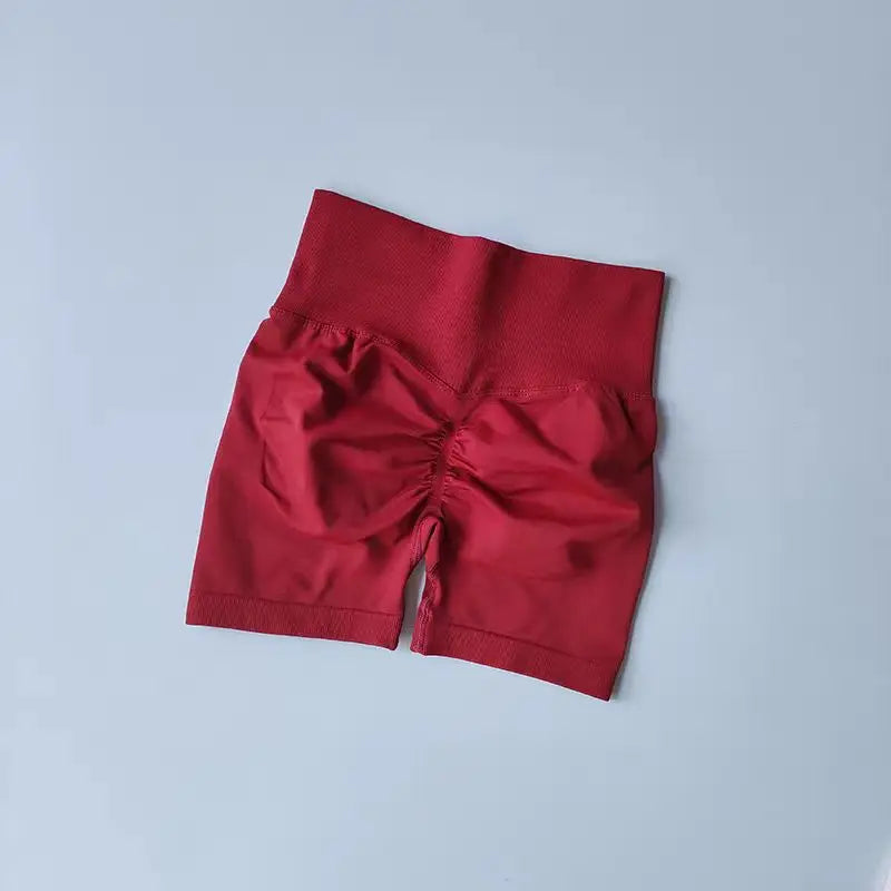 Peach Hip Lifting Sports Shorts Women High Waist and Waist Tightening Slimming Running Hip Speed Drying Three Point Tight Pants