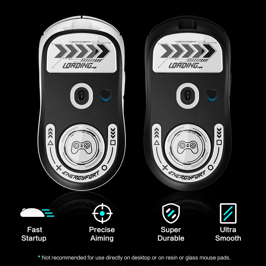 Mouse Feet Skates for Logitech G Pro X Superlight 2 Wireless Gaming Mouse Rounded Curved Edges Glass Mouse feet Replacement