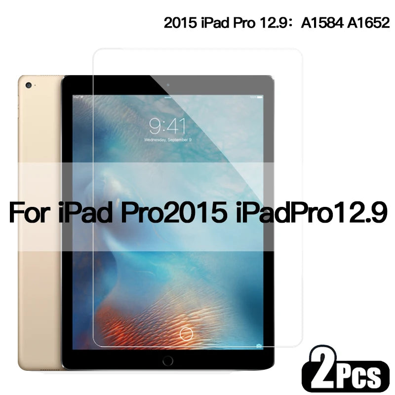 2pcs Tempered Glass Screen Protector for iPad Pro 12.9 11 air4 5 10.9 mini6 4 5 1 2 3 5th 6th 7th 8th 9th 10.2 10.5 9.7 2015