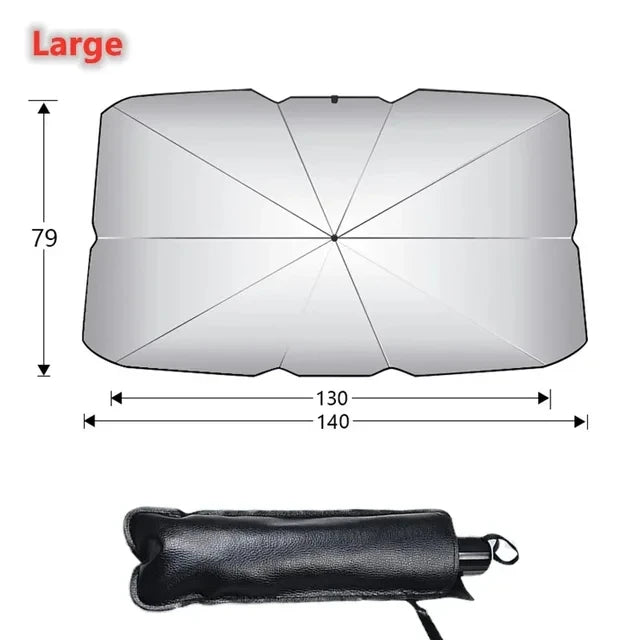 Car Sunshade Windshield Umbrella Front Sun Shade Parasol Foldable Summer Protection Car Heat Insulation Car Accessories