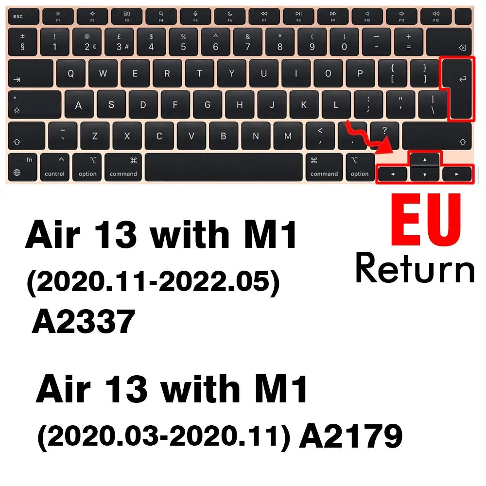 Silicone Keyboard Cover Skin for all models MacBook Air/Pro13“14”15“16” M1 M2 M3 Chip Model A2918 A2991 A2338 A2337 A2681 US&EU