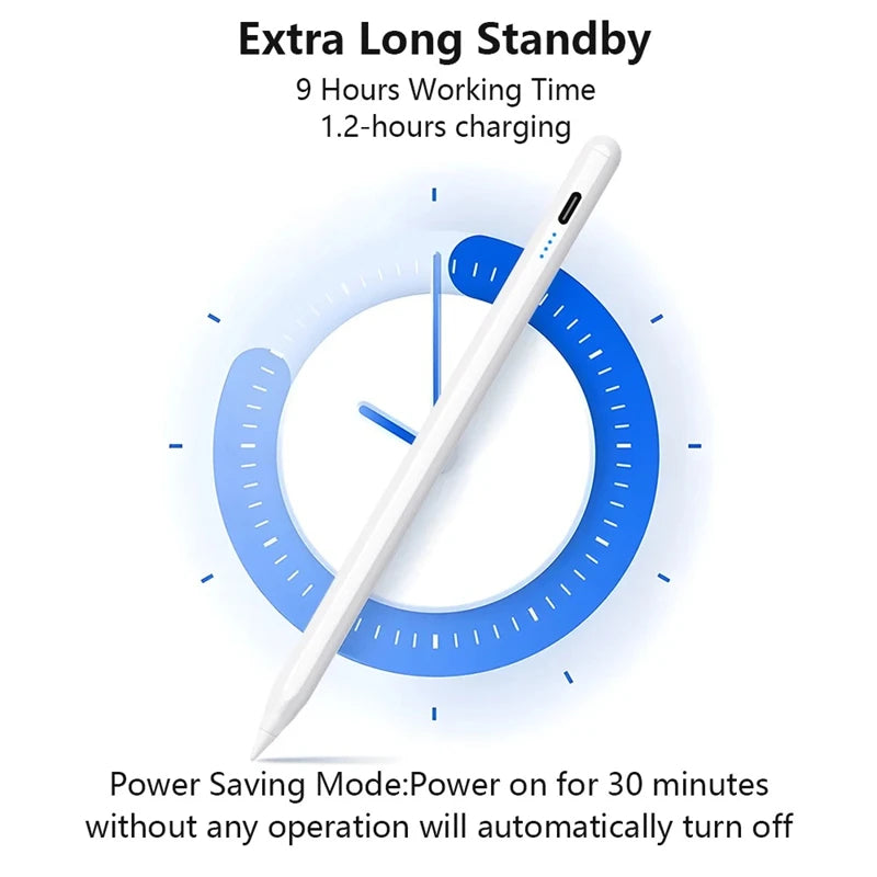 For Apple Pencil 2 iPad Pen Palm Rejection Stylus Pen for iPad Pro Mini 6 Air 2022 2021 2020 2019 2018 for Apple Pen iPad Pencil