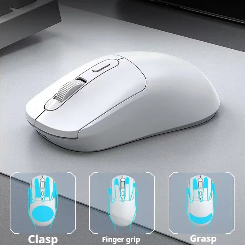 2025New Many Modes Bluetooth Gaming Mouse Rechargeable 2.4G USB Wireless RGB Backlight Mouse for iPad Tablet Laptop Computer