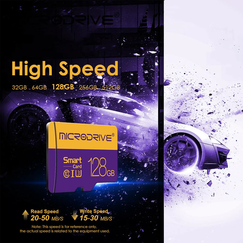 Class 10 Micro TF Card 256GB 128GB 64GB 32GB Memory Card 16GB 8GB High Speed Flash Card A1 Mini TF SD Card for Smartphone Camera