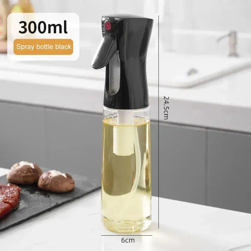 200/300/500ml Oil Spray Bottle BBQ Cooking Olive Oil Sprayer Plastic Baking Oil Spray Empty Bottle Vinegar Bottle Or  Oil brush