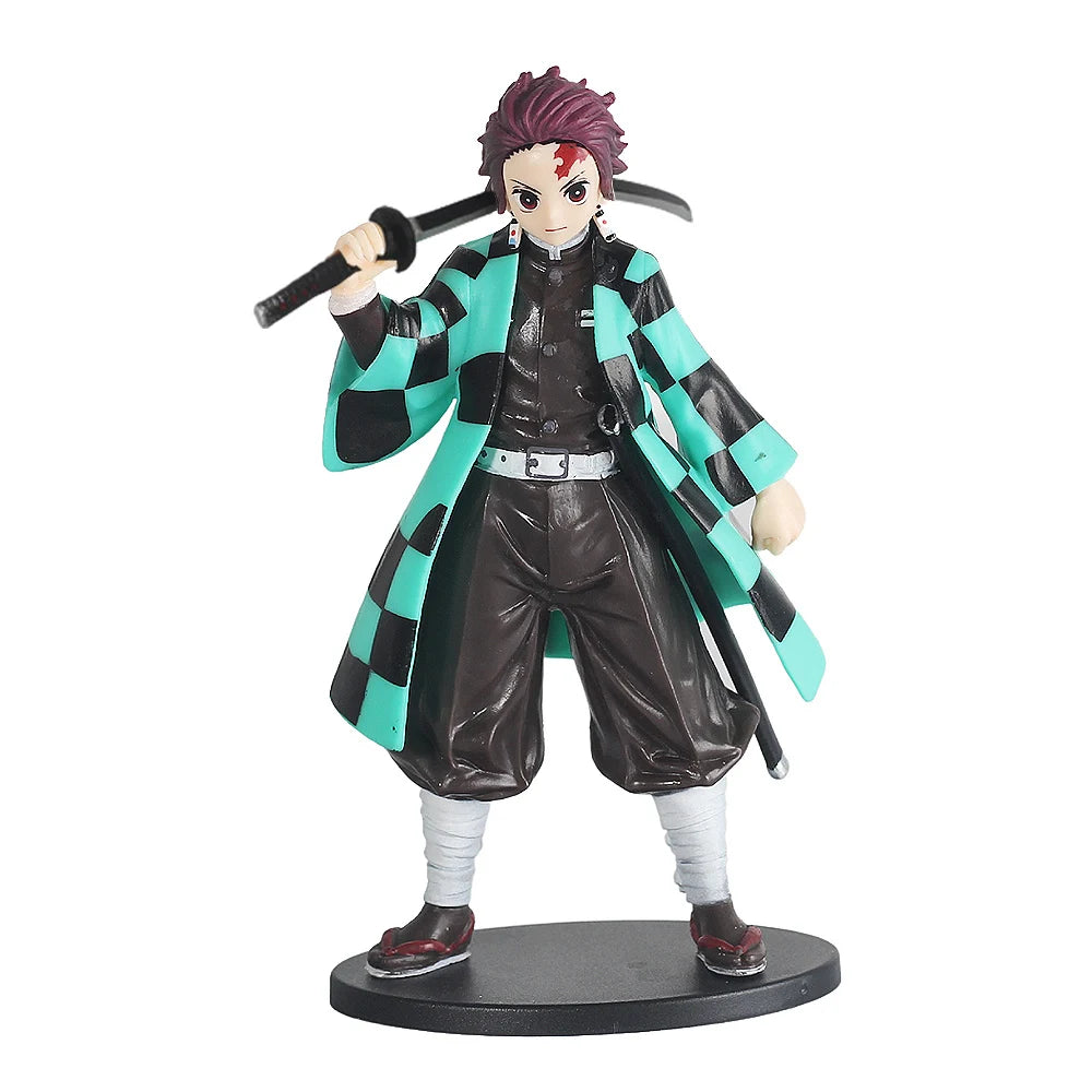 Hot Anime Demon Slayer Kimetsu no Yaiba Figure Kamado Tanjirou Action Figure Agatsuma Zenitsu Nezuko Warrior PVC Model Toys
