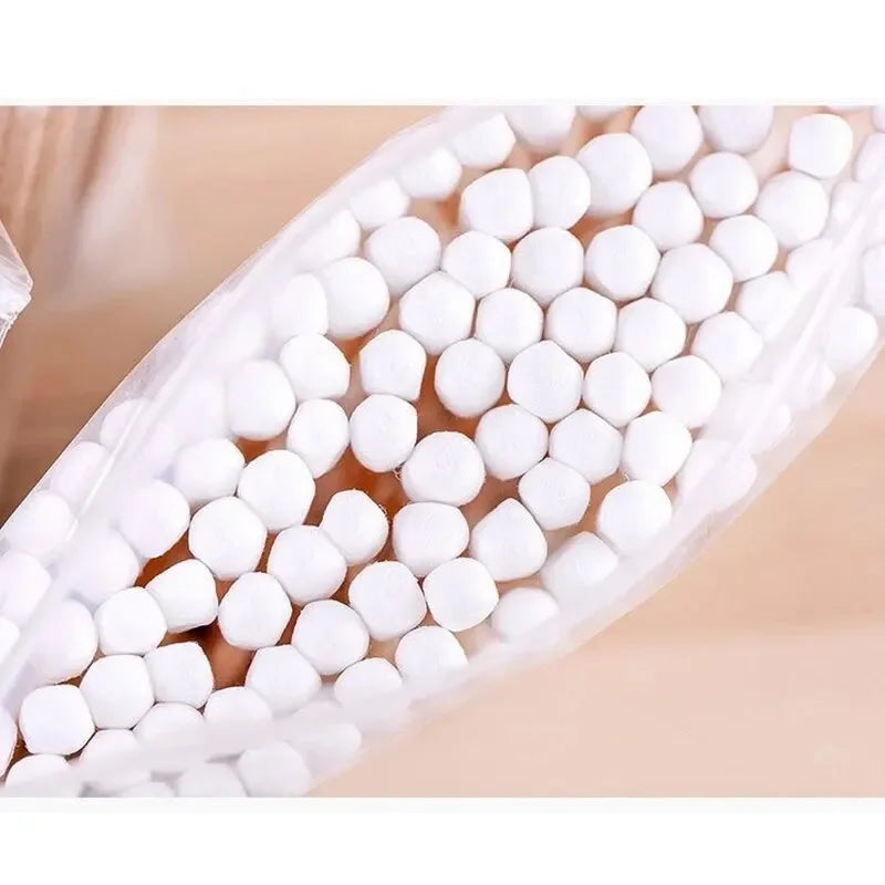 100pcs/500pcs Double Head Wood Cotton Swab Nose Ears Cleaning Women Makeup Tools Lipstik Cotton Buds Tip Sticks