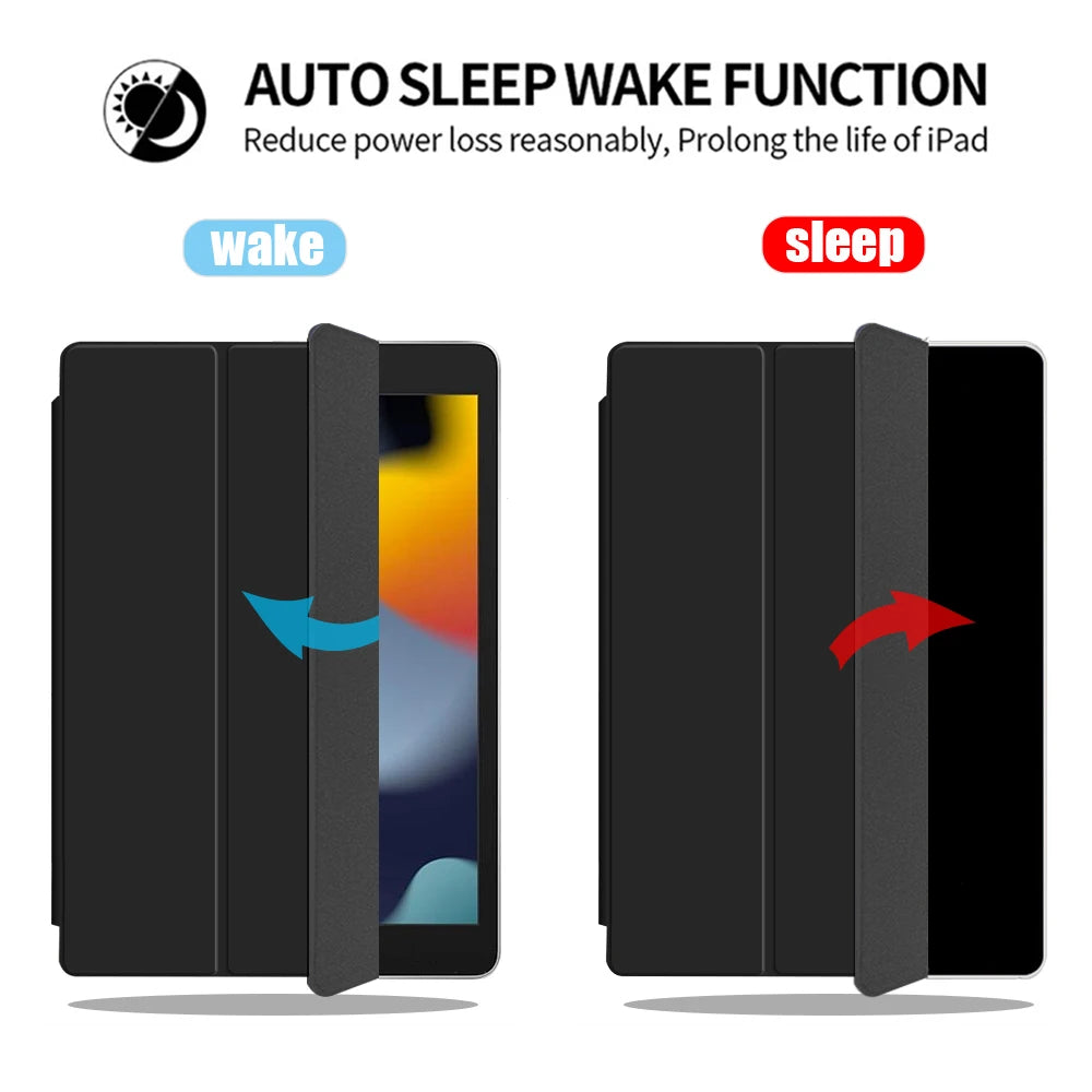 Tablet Case for iPad 5th 6th 7th 8th 10th Generation Leather Stand Cover Apple iPad 10.2 9.7 11.0 Funda Smart Protective Shell