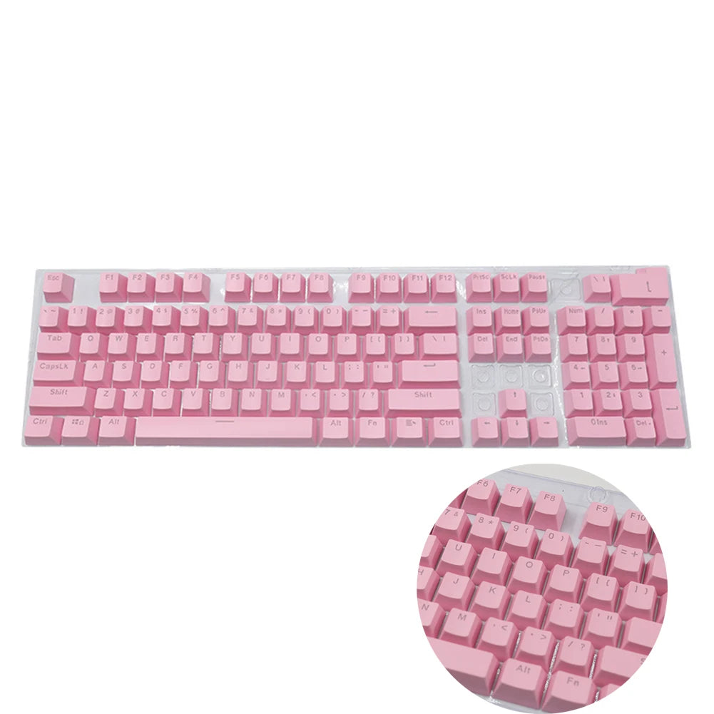 104pcs Universal Mechanical Keyboard Keycaps Ergonomic Blank Keycaps For Cherry MX Mechanical Keyboard Replacement Backlit Key