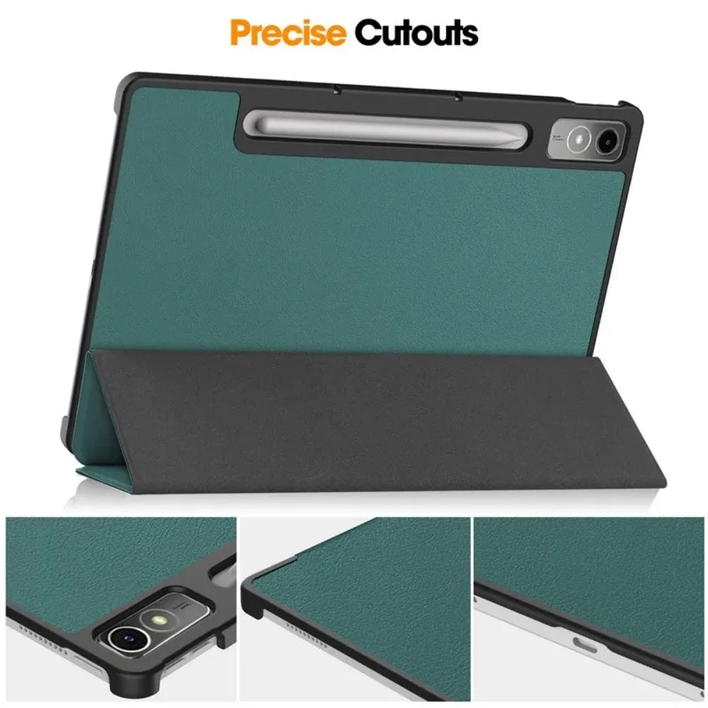 for Lenovo Xiaoxin Pad Pro 12.7 inch 2023 TB-370FU Tri-Folding Stand Smart Tablet Case For Lenovo Tab P12 Case 12 7 Cover funda