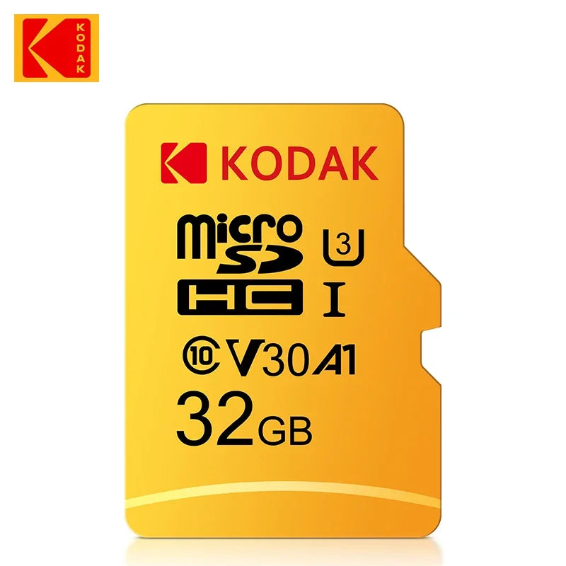 Original KODAK MicroSD Card 64GB 32GB Memori Memory Card C10 TF Micro SD SDXC 128GB 256GB 512GB U3 V30 4K For Phone Drone Camera