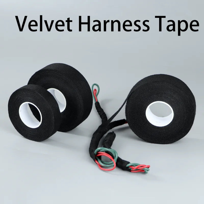 15 Meter Heat-resistant Flame Retardant Tape Coroplast Adhesive Cloth Tape For Car Cable Harness Wiring Loom Protection