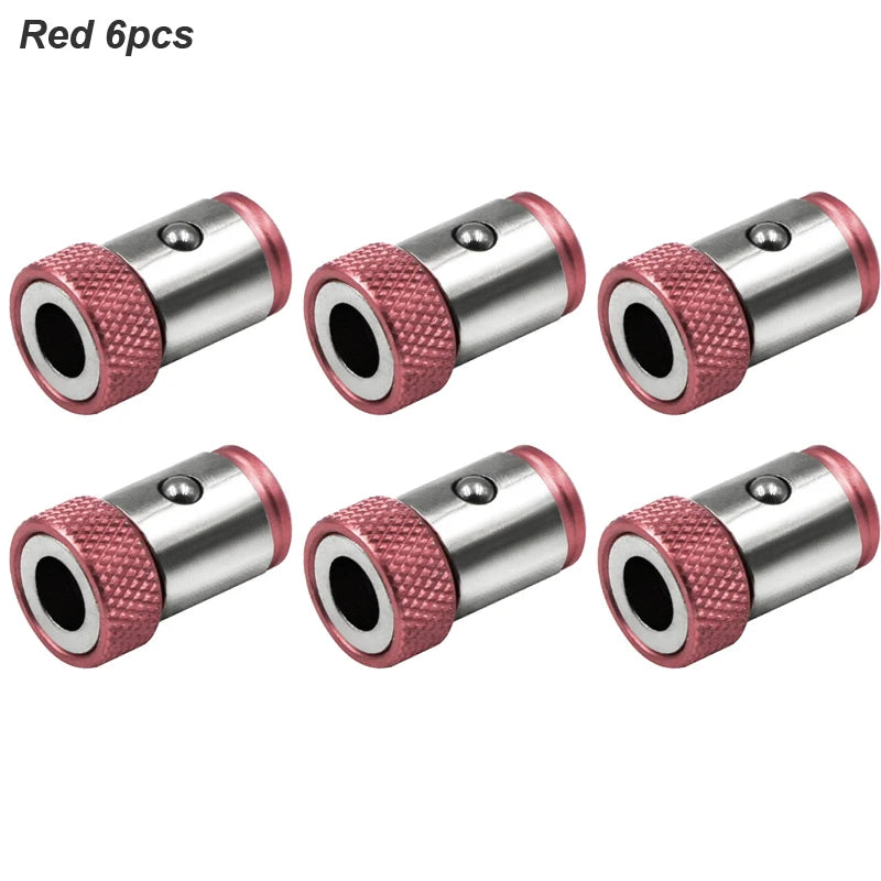Clearance_Magnetic Ring Cross Phillips Screwdriver Bit Holder 6.35mm 1/4 Universal Alloy Anti-corrosion Strong Magnetizer Power