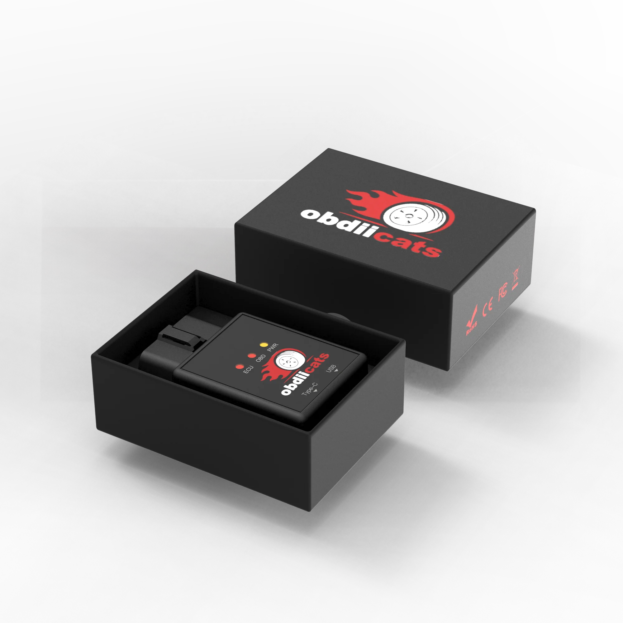 obdiicats OBD 2IN1 Fuel Saving With Fast Charger Chip Tuning Box For Benzine &Diesel Cars Increase Power Upgraded From HK-V3