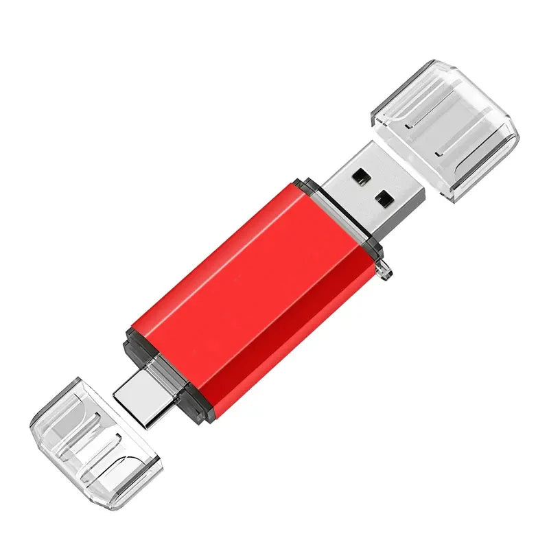 NEW Type-C 2 in 1 OTG 128GB 64GB Pendrive High Speed USB Flash Drive OTG Pen Drive 64GB 128GB 2 in 1 Type C OTG USB Flash Drive
